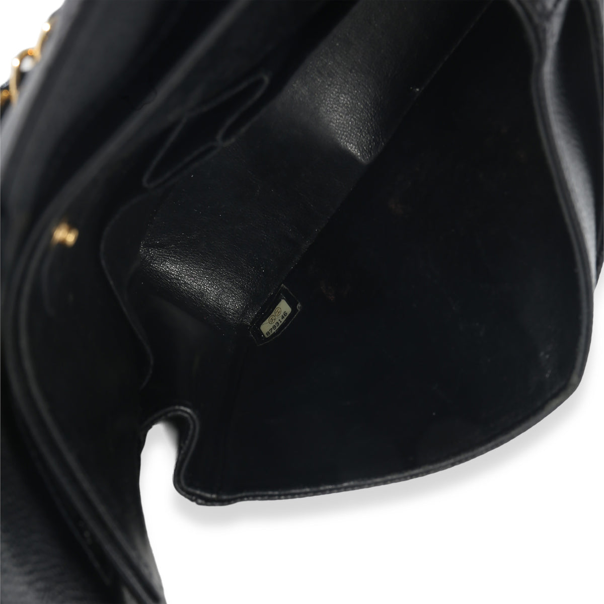 Chanel Vintage 24k Black Quilted Caviar Small Classic Double Flap Bag Handbag ad1