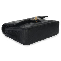 Chanel Vintage 24k Black Quilted Caviar Small Classic Double Flap Bag Handbag box