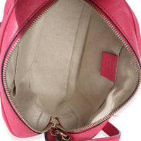 Gucci Pink Pebbled Calfskin Small Soho Disco Crossbody Handbag ad1