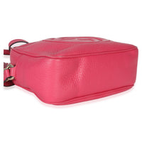 Gucci Pink Pebbled Calfskin Small Soho Disco Crossbody Handbag box