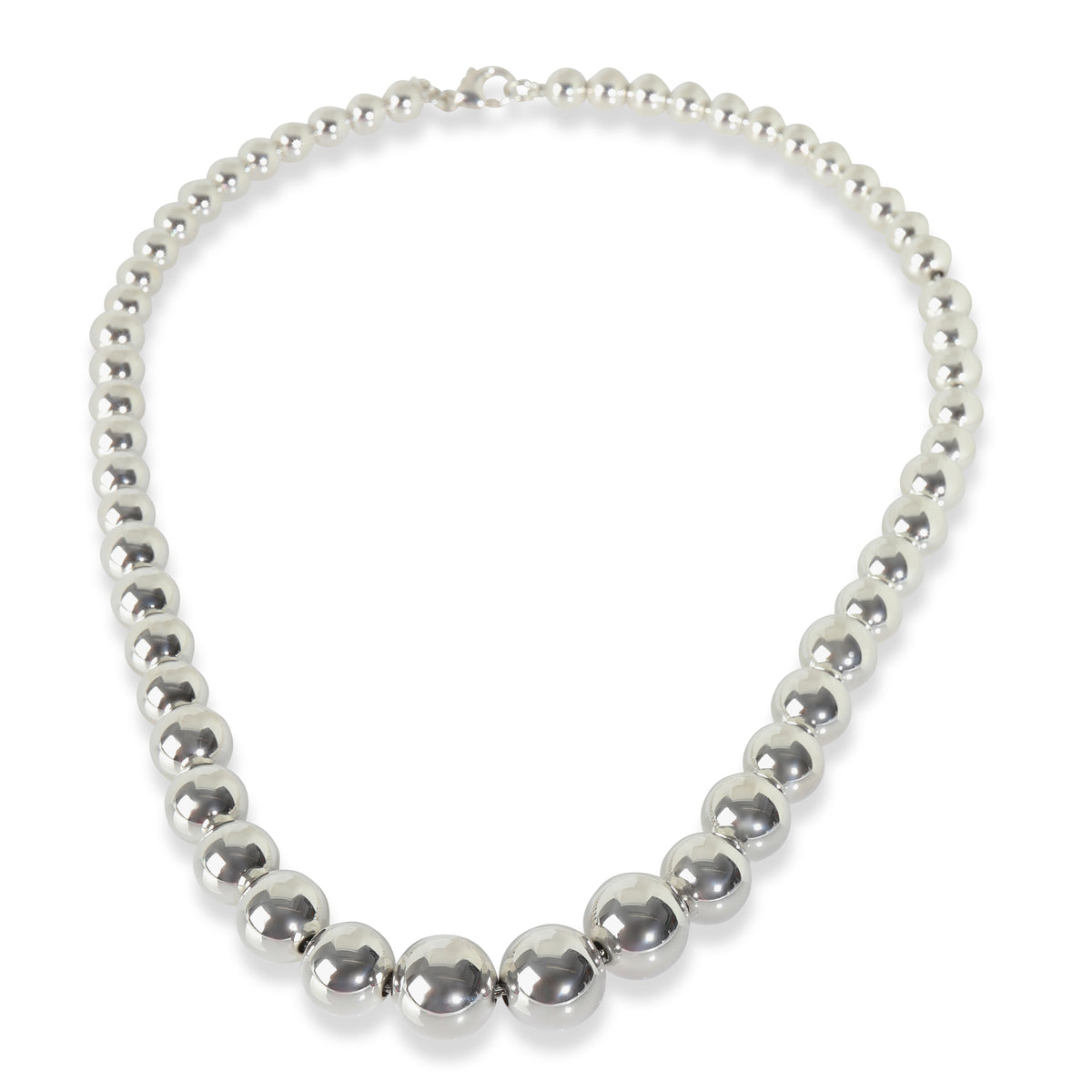 Tiffany & Co. Sterling Silver HardWear Ball Necklace pv