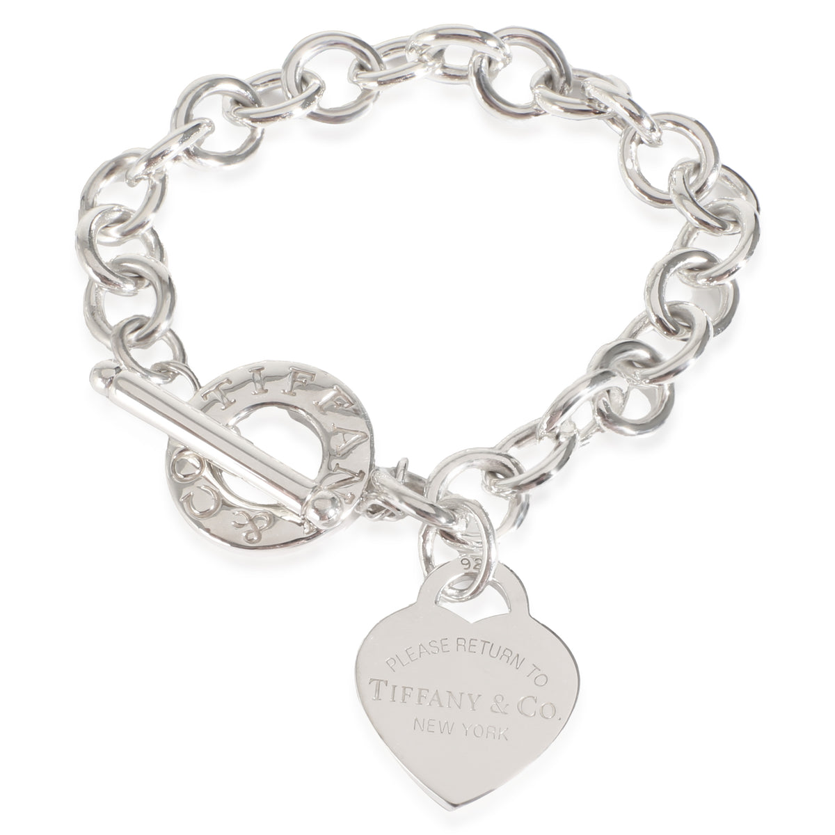 Tiffany & Co. Sterling Silver  Heart Tag Bracelet fv