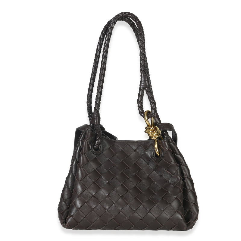 Bottega Veneta Fondant Nappa Intrecciato Small Parachute Bag Handbag fv
