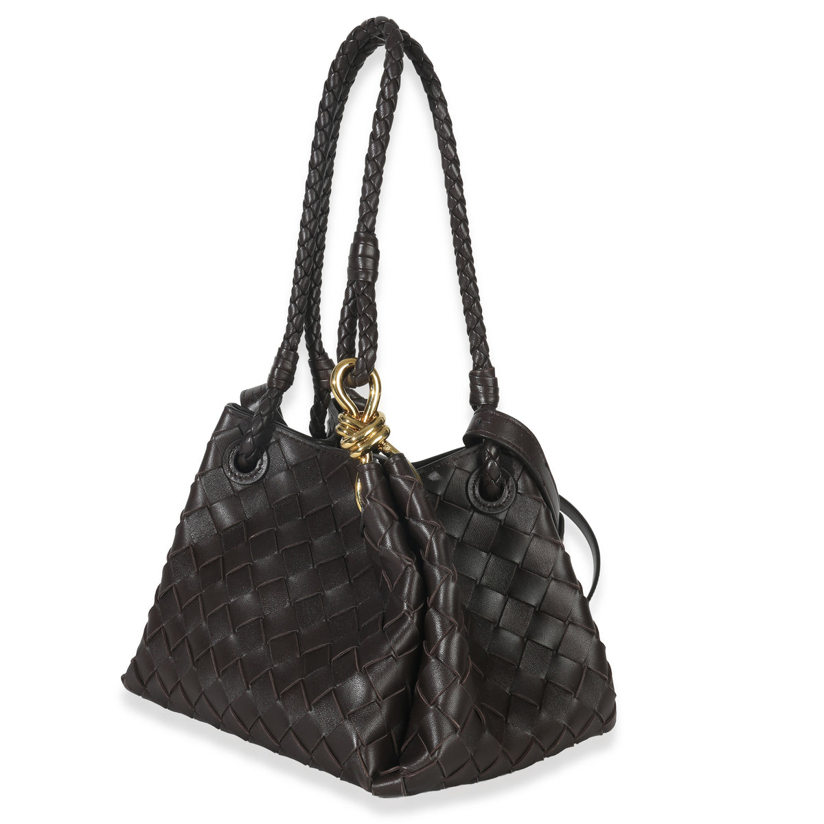 Bottega Veneta Fondant Nappa Intrecciato Small Parachute Bag Handbag sv