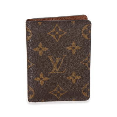 Louis Vuitton Monogram Canvas Porte Cartes Pass Vertical Card Holder Wallet id