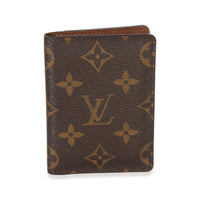 Louis Vuitton Monogram Canvas Porte Cartes Pass Vertical Card Holder Wallet id