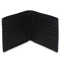 Loewe Blue Calfskin Linen Anagram Bifold Wallet Wallet av
