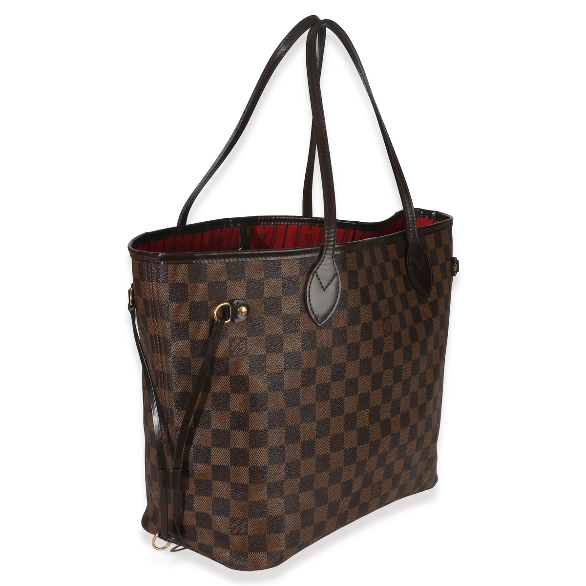 Louis Vuitton Damier Ebene Canvas Neverfull MM Handbag pv