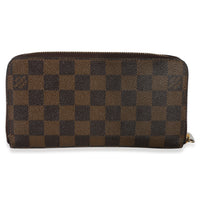 Louis Vuitton Damier Ebene Canvas Zippy Wallet Wallet bv