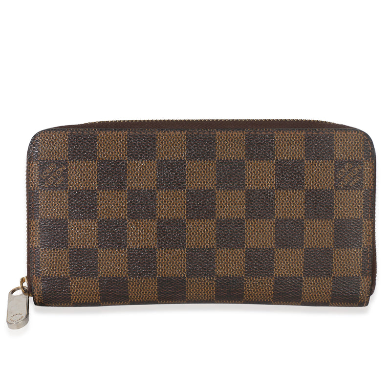 Louis Vuitton Damier Ebene Canvas Zippy Wallet Wallet fv