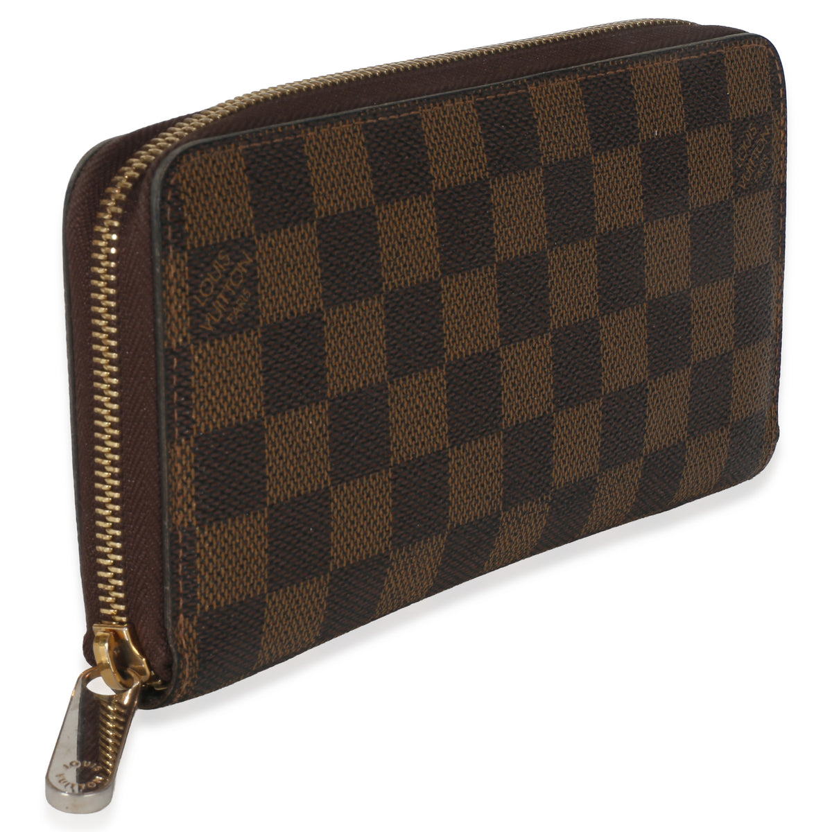 Louis Vuitton Damier Ebene Canvas Zippy Wallet Wallet pv