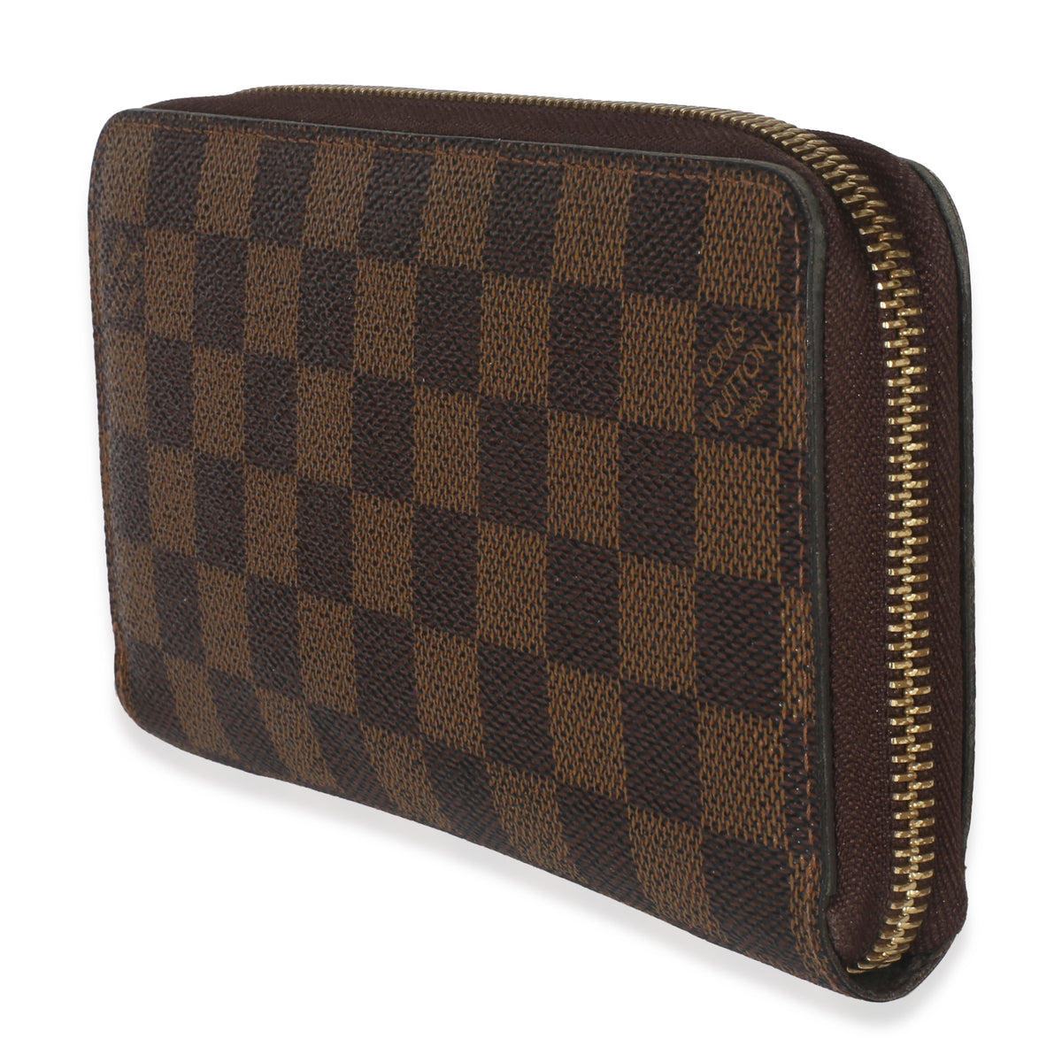 Louis Vuitton Damier Ebene Canvas Zippy Wallet Wallet sv