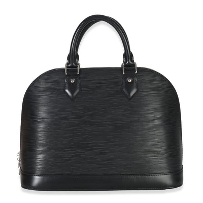 Louis Vuitton Black Epi Alma PM Handbag fv