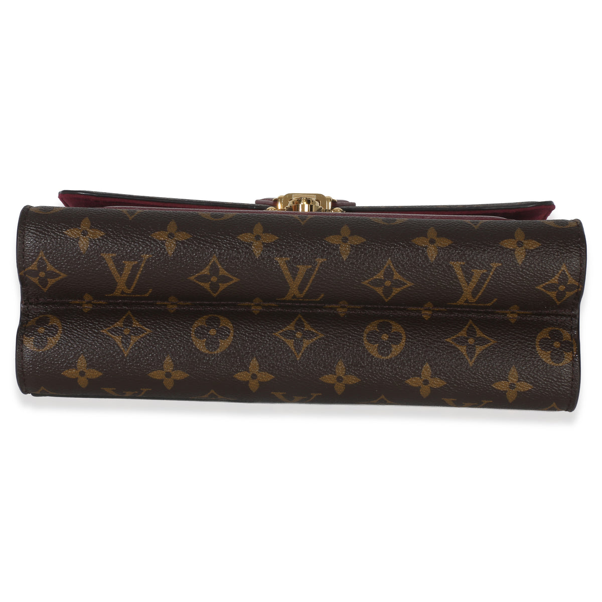Louis Vuitton Burgundy Brown Monogram Canvas Victoire Chain Bag Handbag ad1