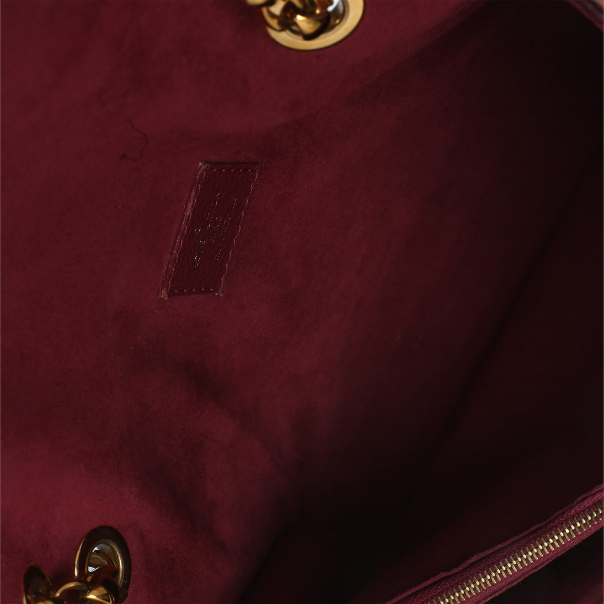 Louis Vuitton Burgundy Brown Monogram Canvas Victoire Chain Bag Handbag ad2