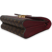 Louis Vuitton Burgundy Brown Monogram Canvas Victoire Chain Bag Handbag box