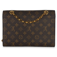 Louis Vuitton Burgundy Brown Monogram Canvas Victoire Chain Bag Handbag bv
