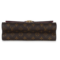 Louis Vuitton Burgundy Brown Monogram Canvas Victoire Chain Bag Handbag stamp