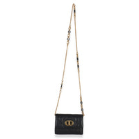 Christian Dior Black Macrocannage Calfskin Micro Miss Caro Chain Bag Handbag av