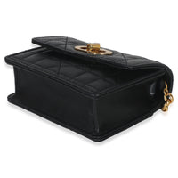 Christian Dior Black Macrocannage Calfskin Micro Miss Caro Chain Bag Handbag box