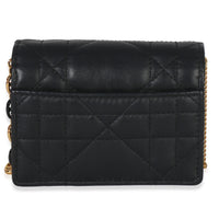 Christian Dior Black Macrocannage Calfskin Micro Miss Caro Chain Bag Handbag bv