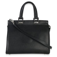 Gucci Black Calfskin Medium Zumi Top Handle Tote Handbag bv