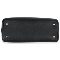 Gucci Black Calfskin Medium Zumi Top Handle Tote Handbag stamp