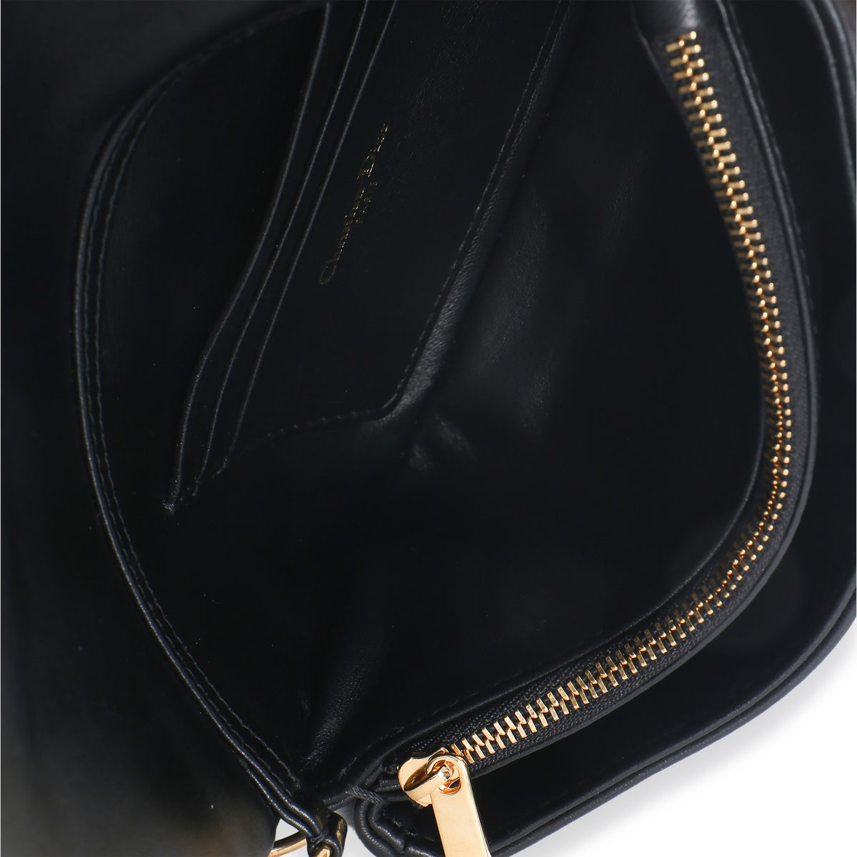 Christian Dior Black Puffy Calfskin Macrocannage Mini Caro Bag Handbag ad1