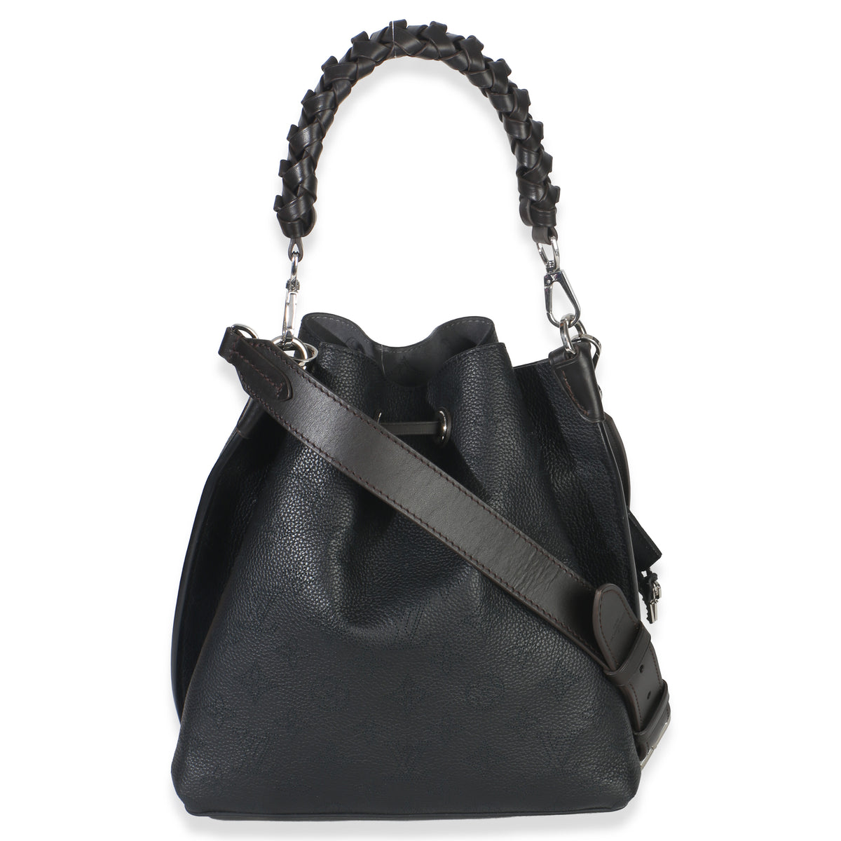 Louis Vuitton Black Monogram Mahina Muria Handbag bv