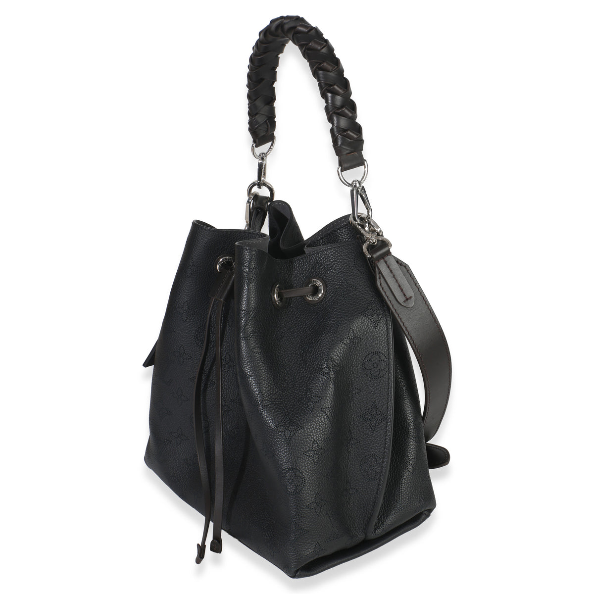 Louis Vuitton Black Monogram Mahina Muria Handbag sv