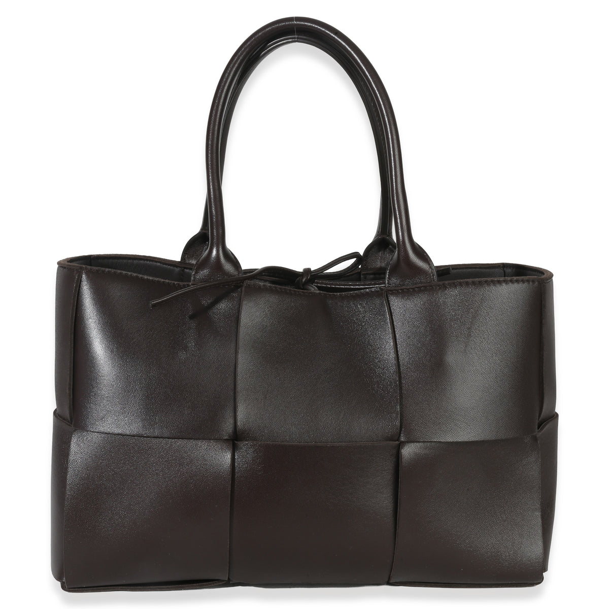 Bottega Veneta Fondant Nappa Intrecciato Mini Arco Tote Handbag stamp