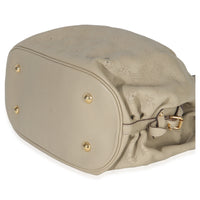 Louis Vuitton Beige Monogram Mahina L Hobo Handbag clasp
