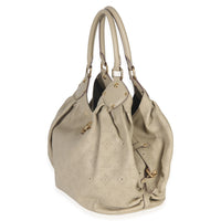 Louis Vuitton Beige Monogram Mahina L Hobo Handbag sv