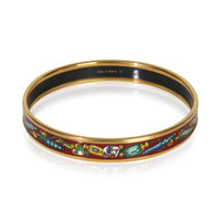 Hermès Gold Plated  Narrow Enamel Bracelet bv
