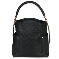 Louis Vuitton Black Monogram Empreinte Mélie Hobo Handbag id