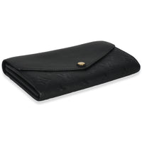 Louis Vuitton Black Empreinte Sarah Wallet Wallet clasp