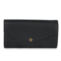 Louis Vuitton Black Empreinte Sarah Wallet Wallet fv