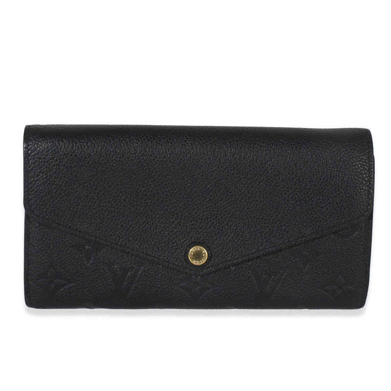 Louis Vuitton Black Empreinte Sarah Wallet Wallet id