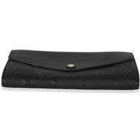 Louis Vuitton Black Empreinte Sarah Wallet Wallet stamp
