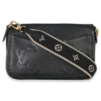 Louis Vuitton Black Giant Monogram Empreinte Diane Bag Handbag bv