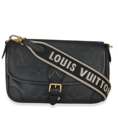 Louis Vuitton Black Giant Monogram Empreinte Diane Bag Handbag fv