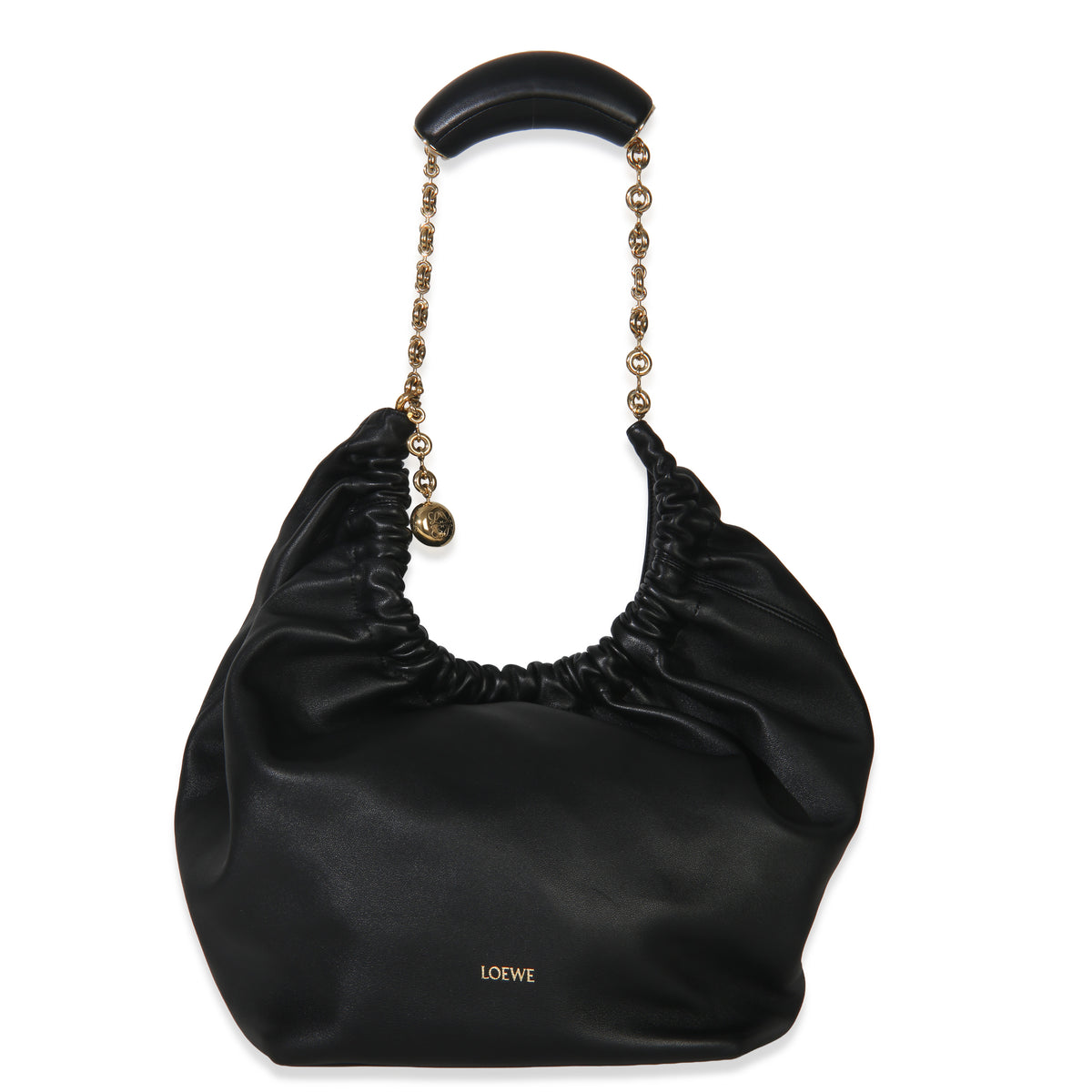 Loewe Black Nappa Medium Squeeze Bag Handbag id