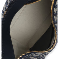 Christian Dior Blue Oblique Jacquard Calfskin Medium D Dream Hobo Handbag av