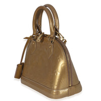 Louis Vuitton Beige Poudre Monogram Vernis Alma BB Handbag sv