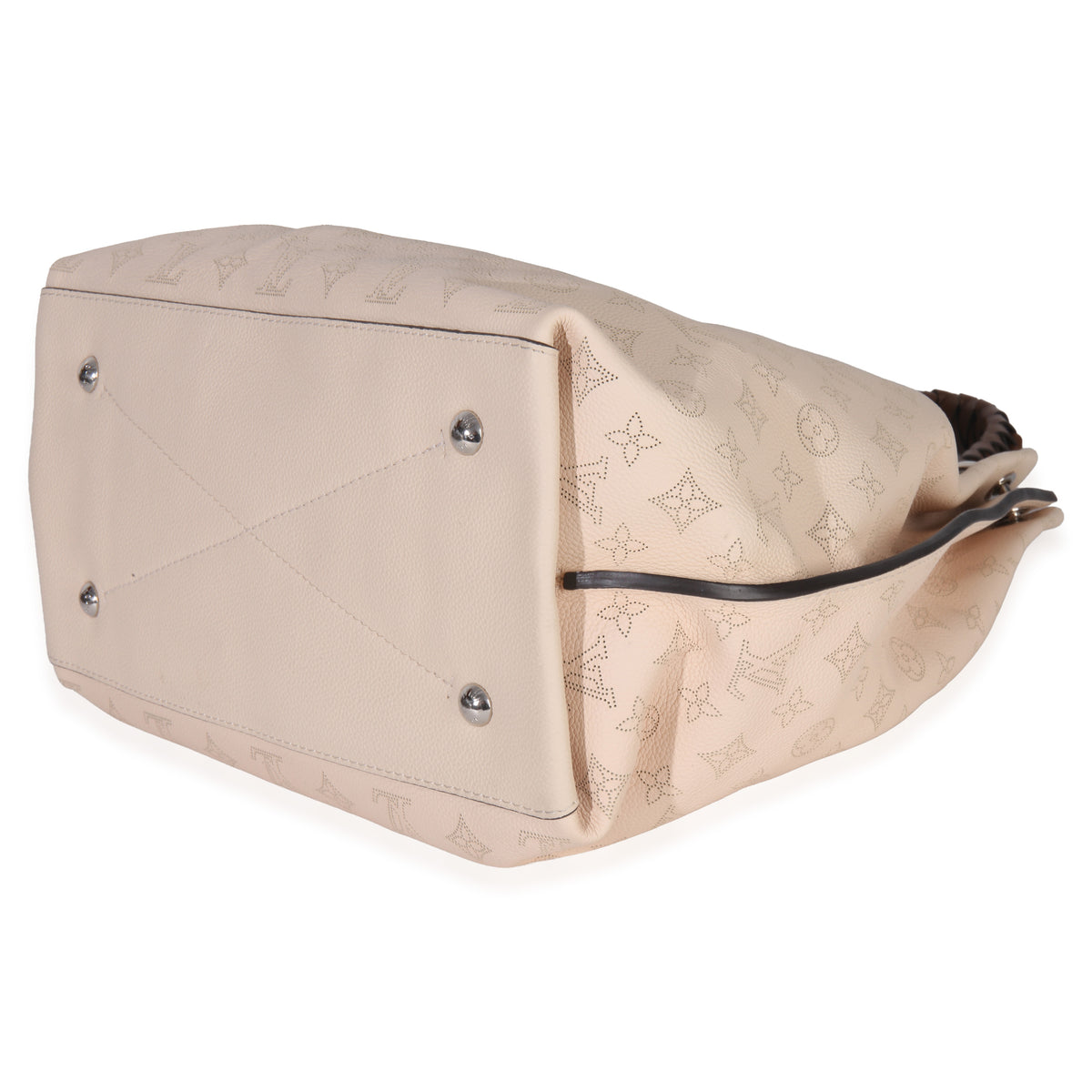 Louis Vuitton Creme Monogram Mahina Carmel Hobo Handbag box