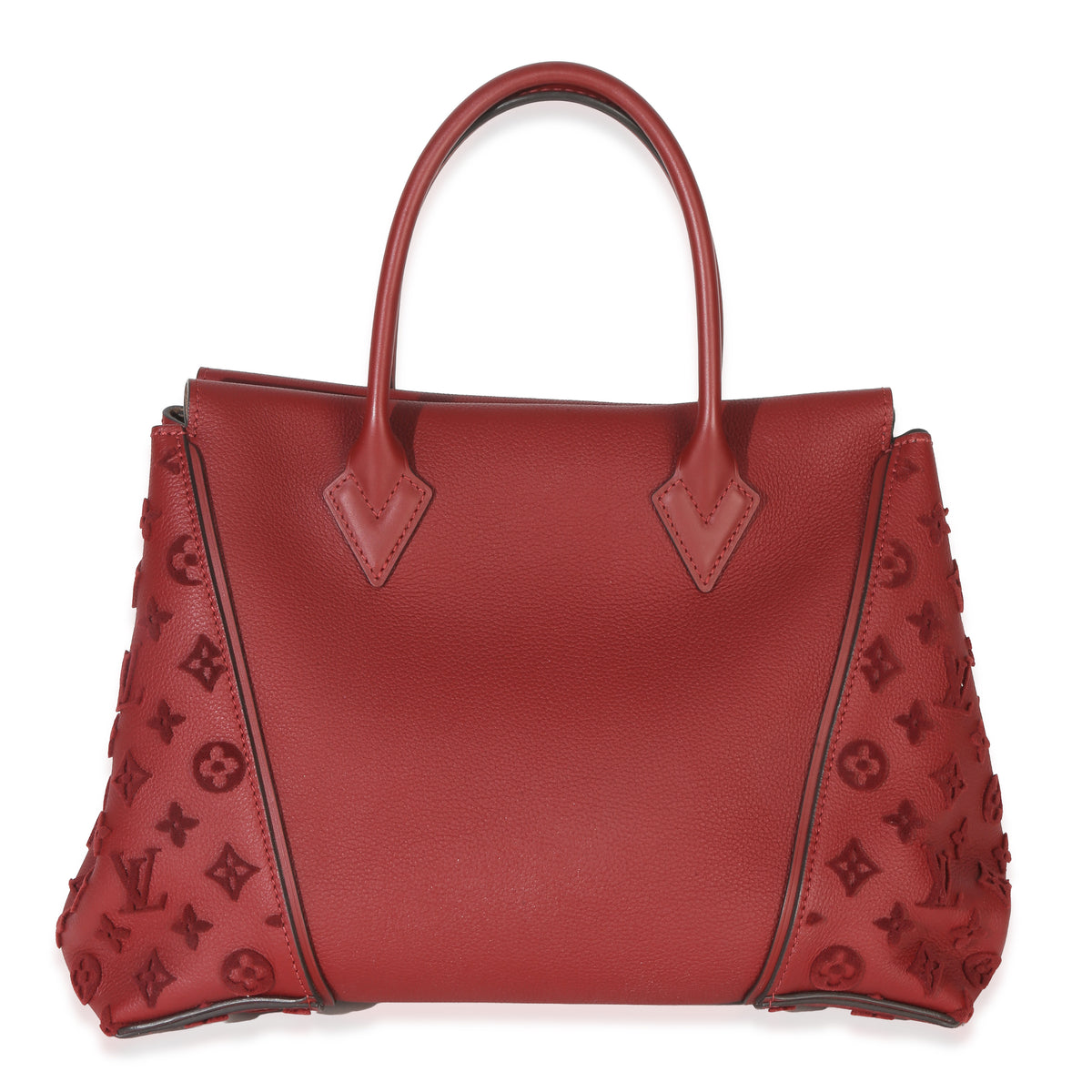Louis Vuitton Red Tuffetage Veau Cachemire Tote W MM Handbag bv