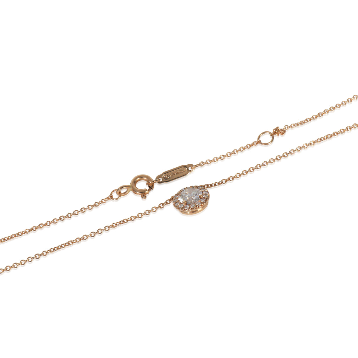 Tiffany & Co. Rose Gold Diamond Soleste Pendant sv