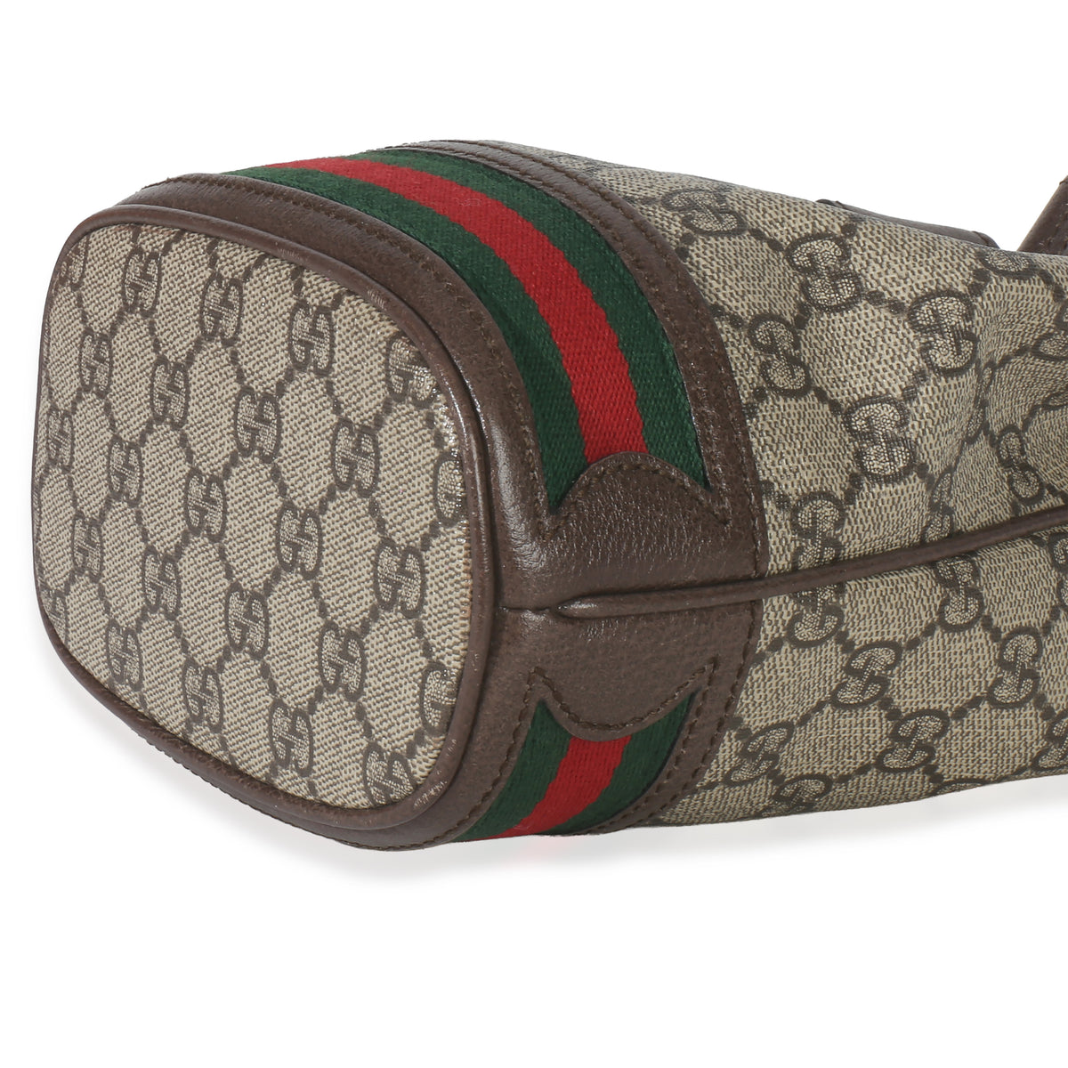 Gucci Beige GG Supreme Canvas Ophidia Mini Bucket Bag Handbag box