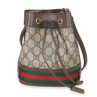 Gucci Beige GG Supreme Canvas Ophidia Mini Bucket Bag Handbag fv