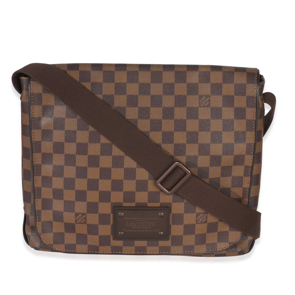 Louis Vuitton Damier Ebene Canvas Brooklyn MM Handbag fv